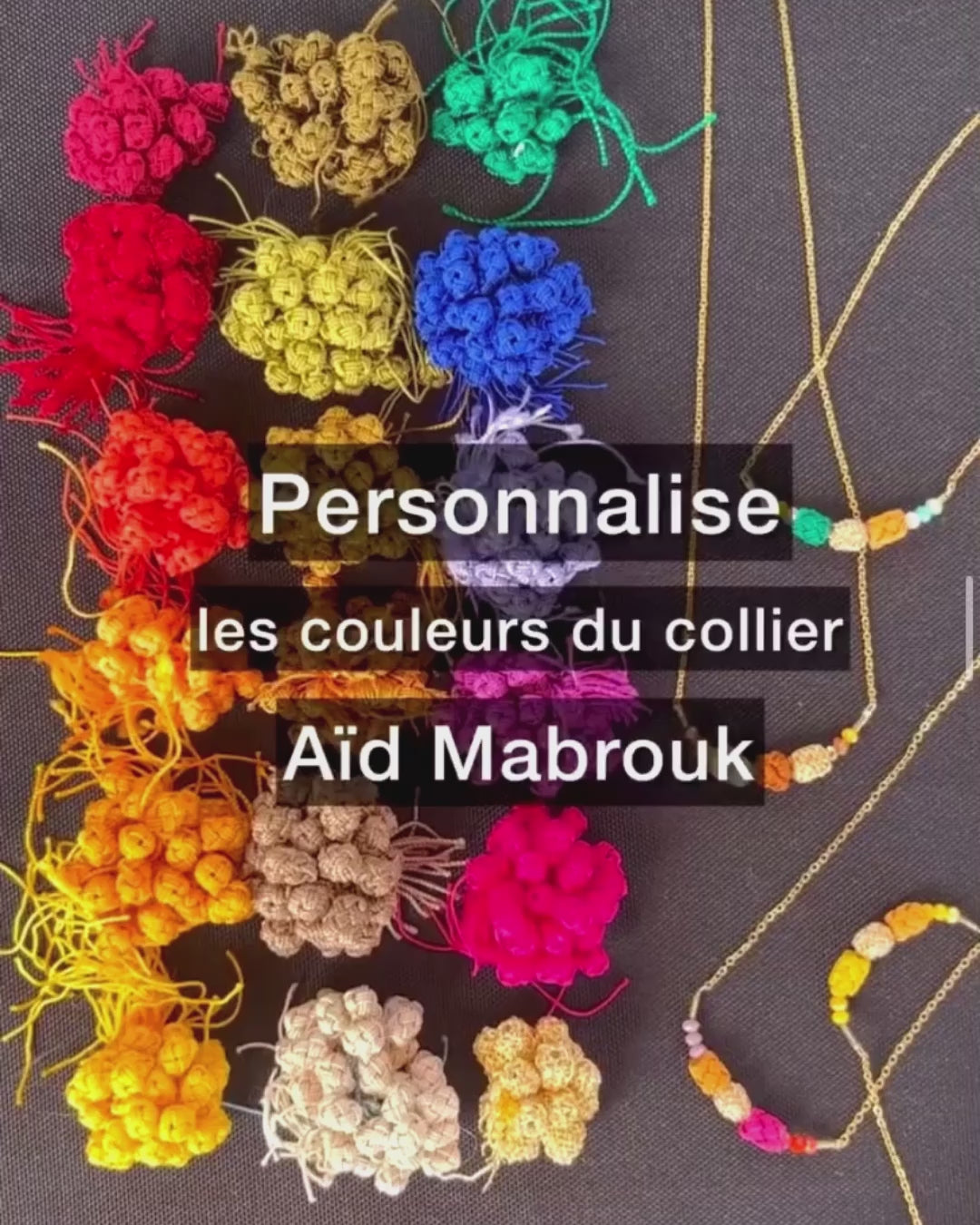collier aïd mabrouk personnalisable